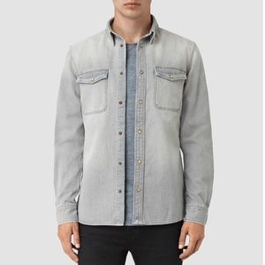 All Saints Ardno Button Down Shirt